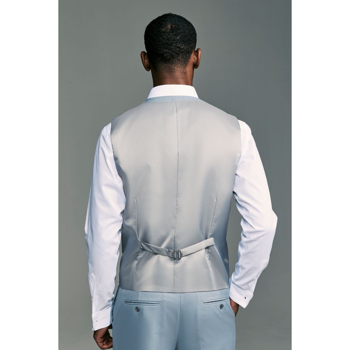 Gilet Costume Homme NEXT En Laine Mélangée Taupe - Taille 34R - Neuf Avec étiquette