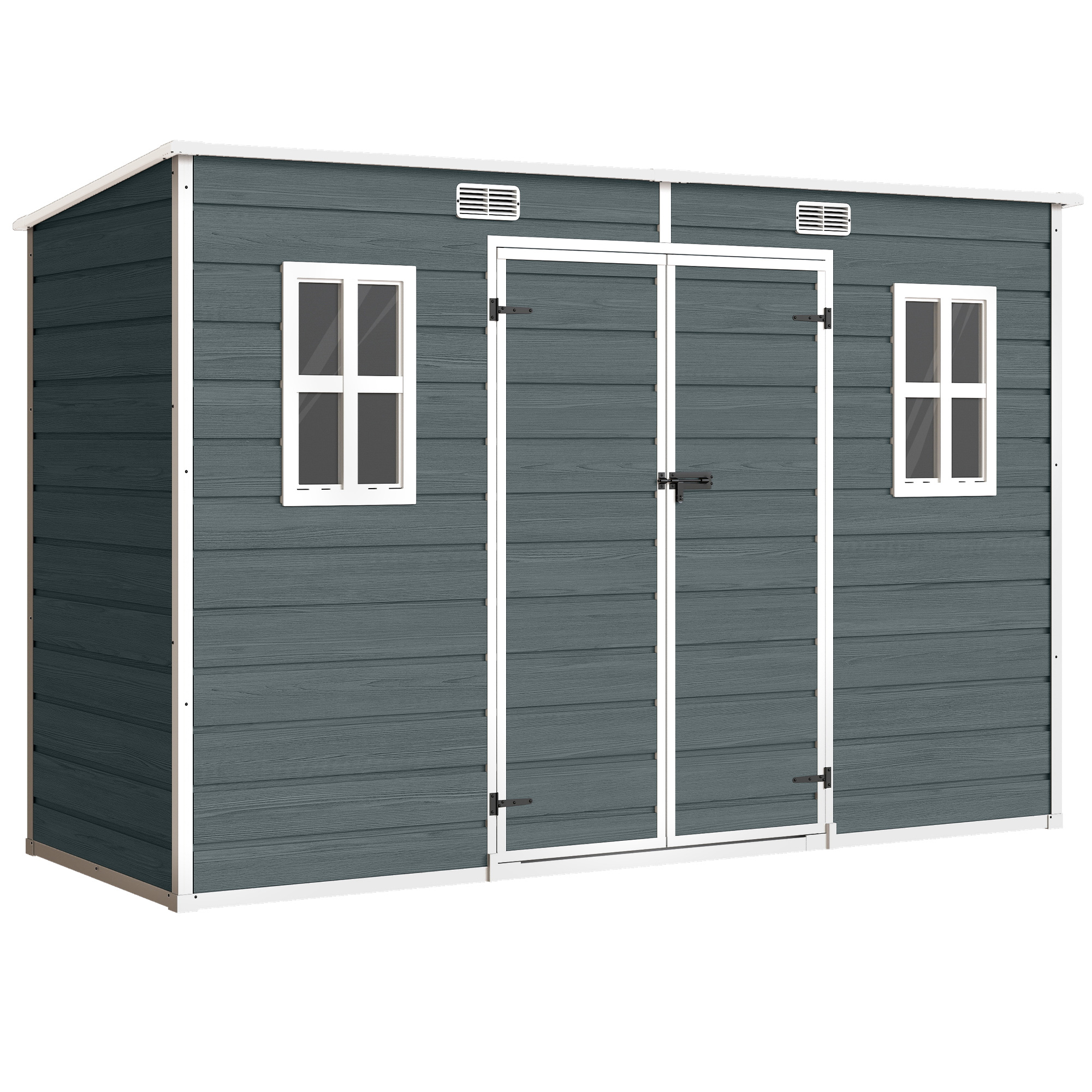 Abri de jardin PP Gris, OUTSUNNY