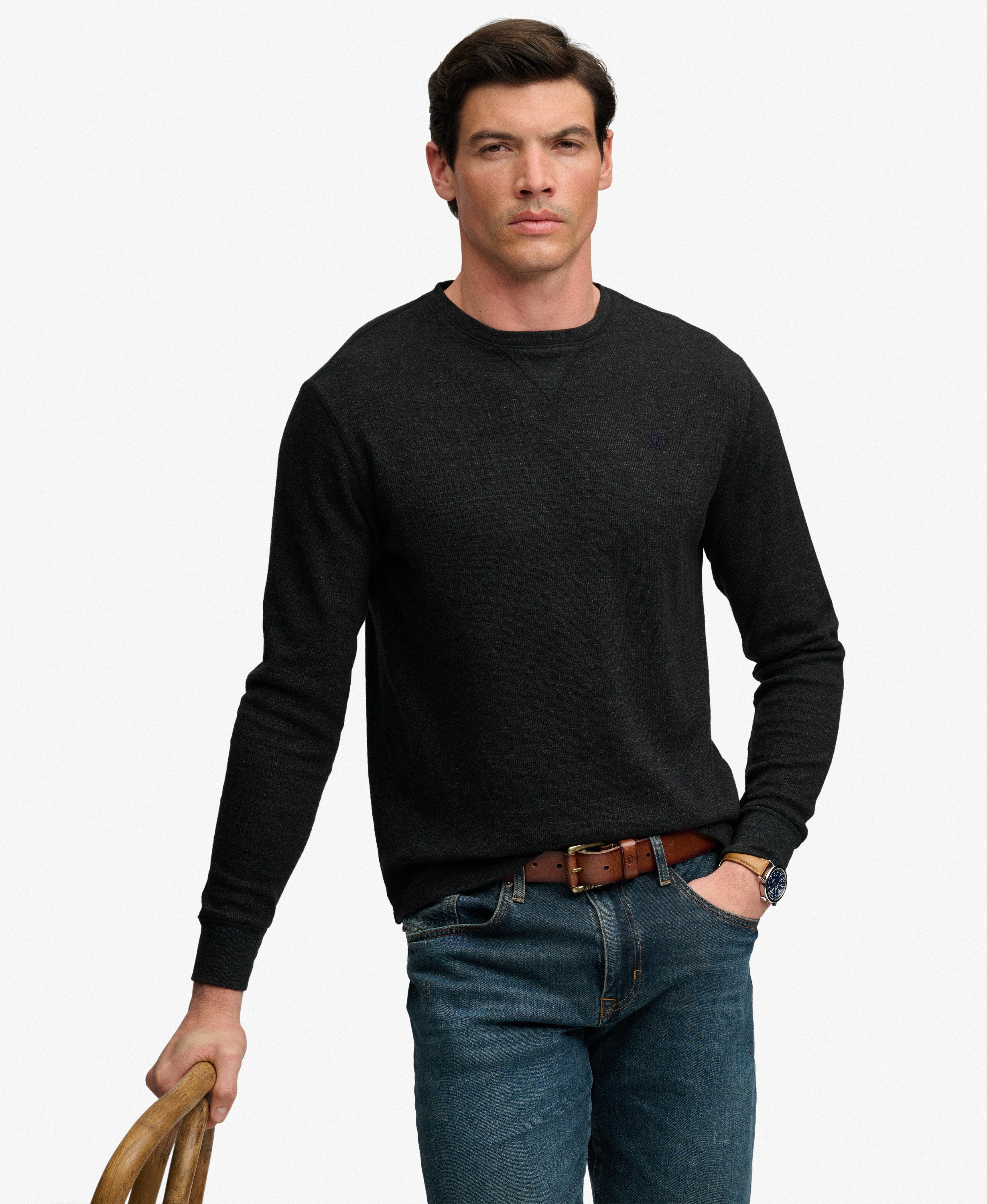 Haut Gaufré Slub Classique, SUPERDRY