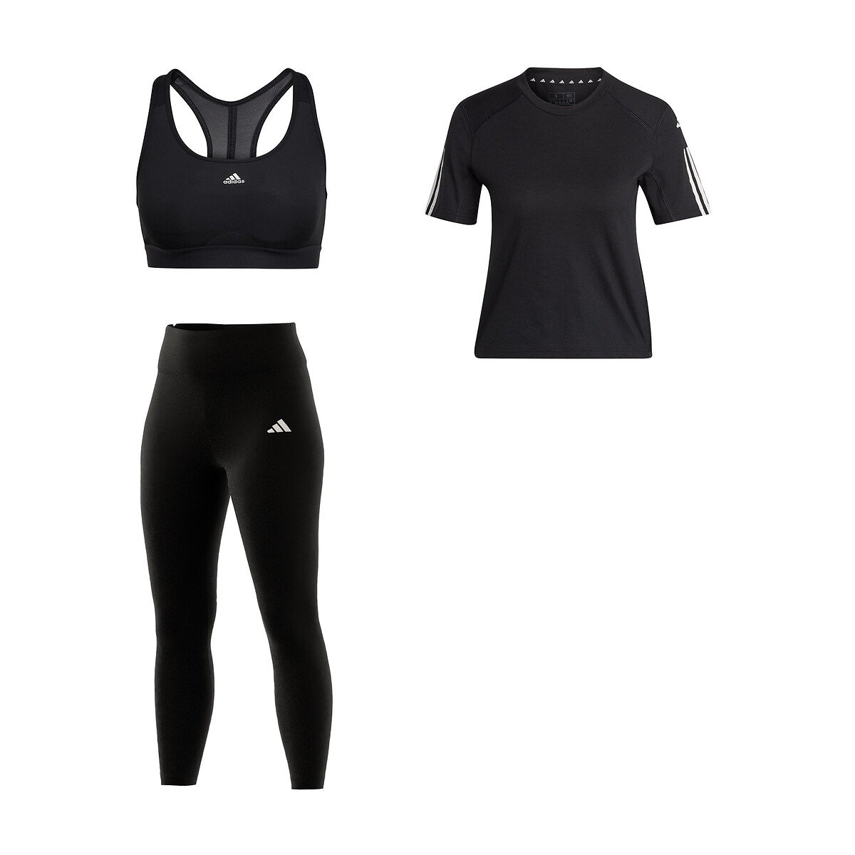 Image of Recycled Training Essentials High-Waisted Cropped Leggings