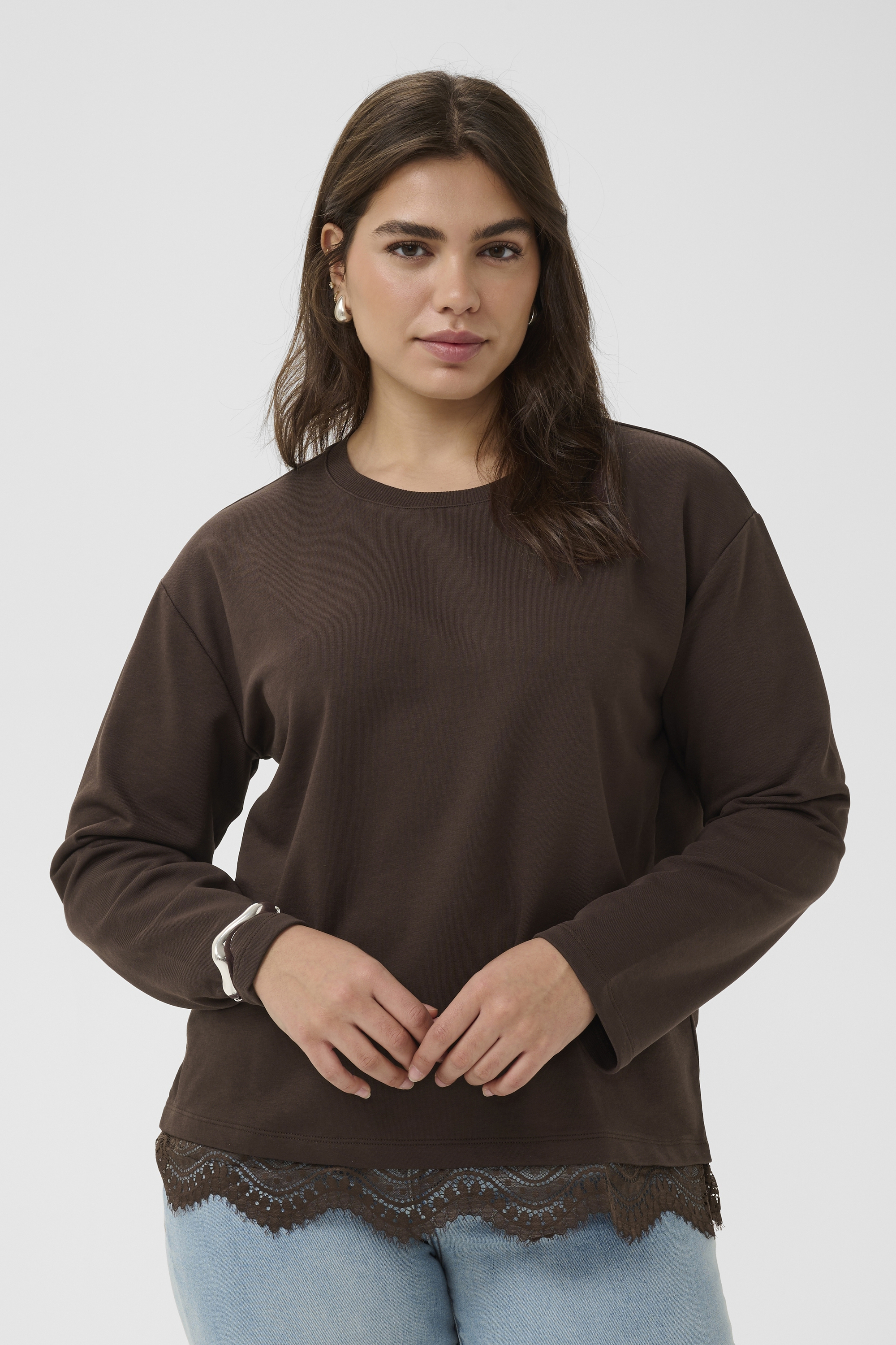 Sweatshirt, KAFFE CURVE