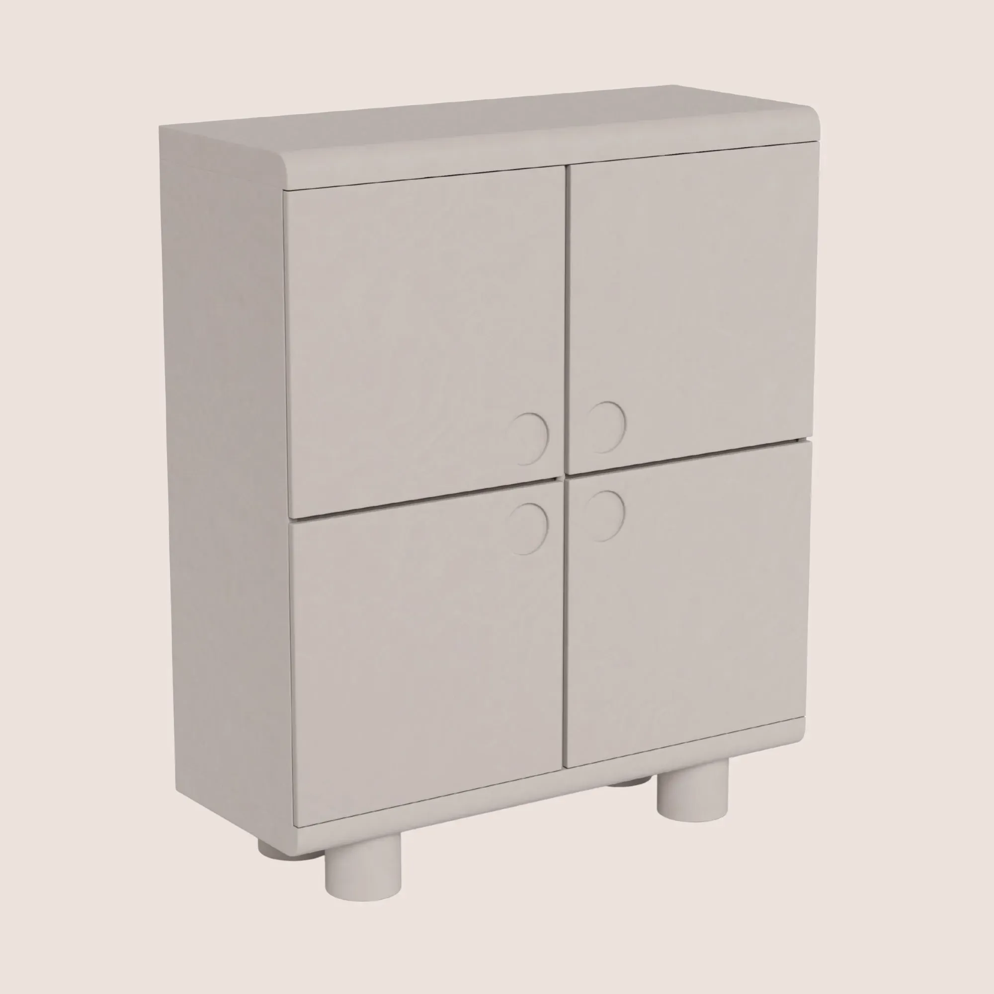 Buffet haut design 4 portes gris L100 - MAGDA, HELLIN, DEPUIS 1862