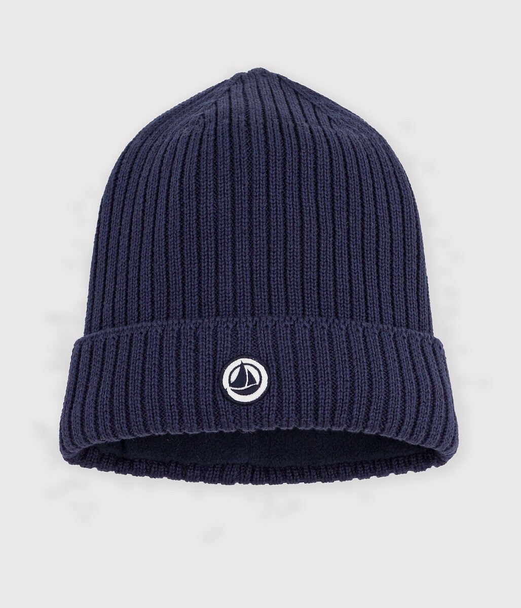 Bonnet en tricot, doublé polaire, PETIT BATEAU