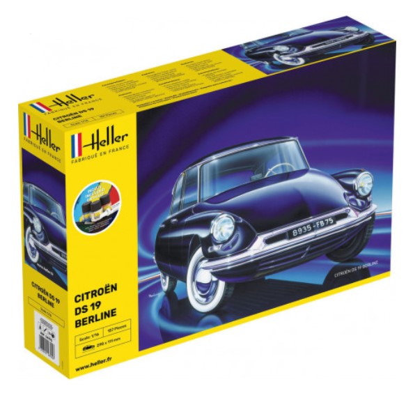 Maquette STARTER KIT Citroen DS 19, HELLER