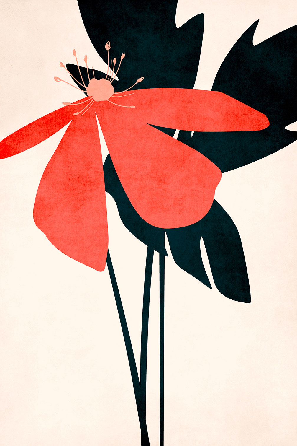 Tableau Coeur de fleurs, HEXOA