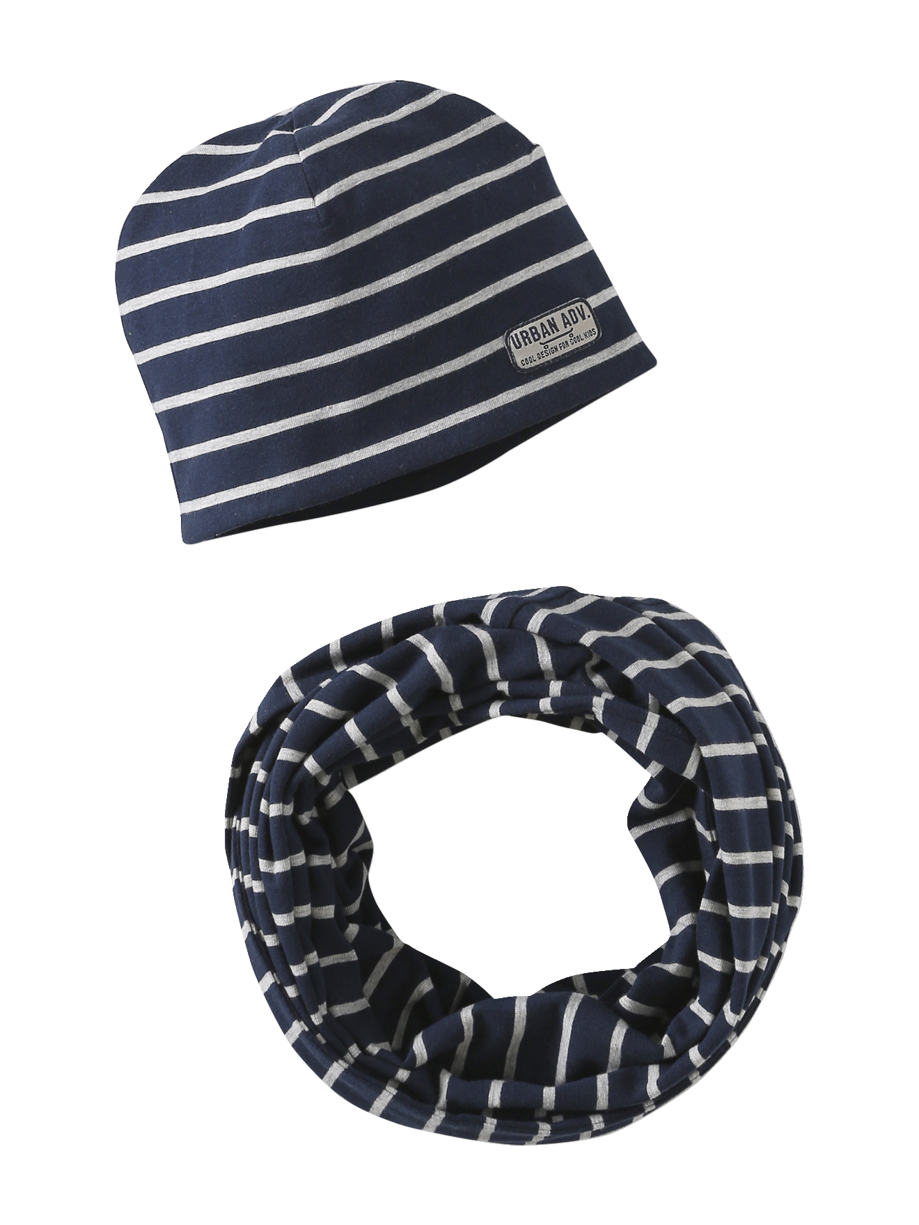 Ensemble rayé bonnet + snood, VERTBAUDET
