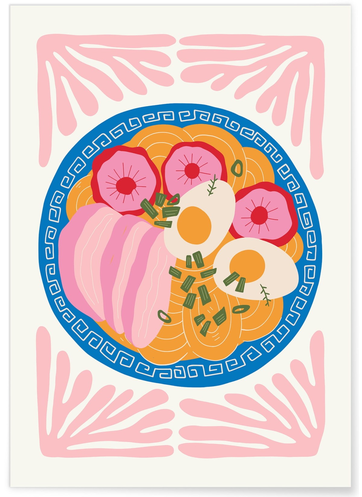 Affiche Assiette de Nouilles Asiatiques, L'AFFICHERIE