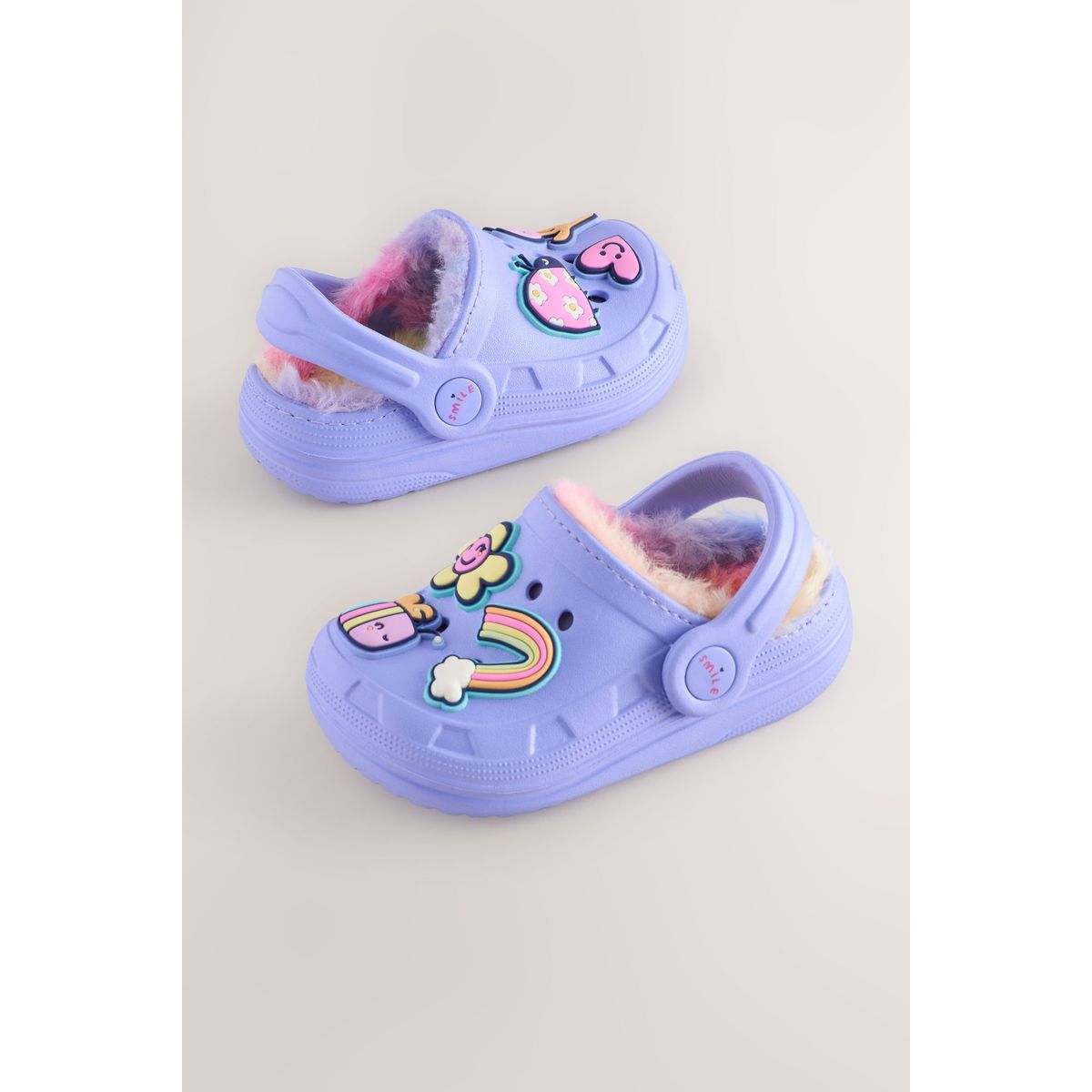 Chaussons sabots doublés de imitation fourrure, NEXT