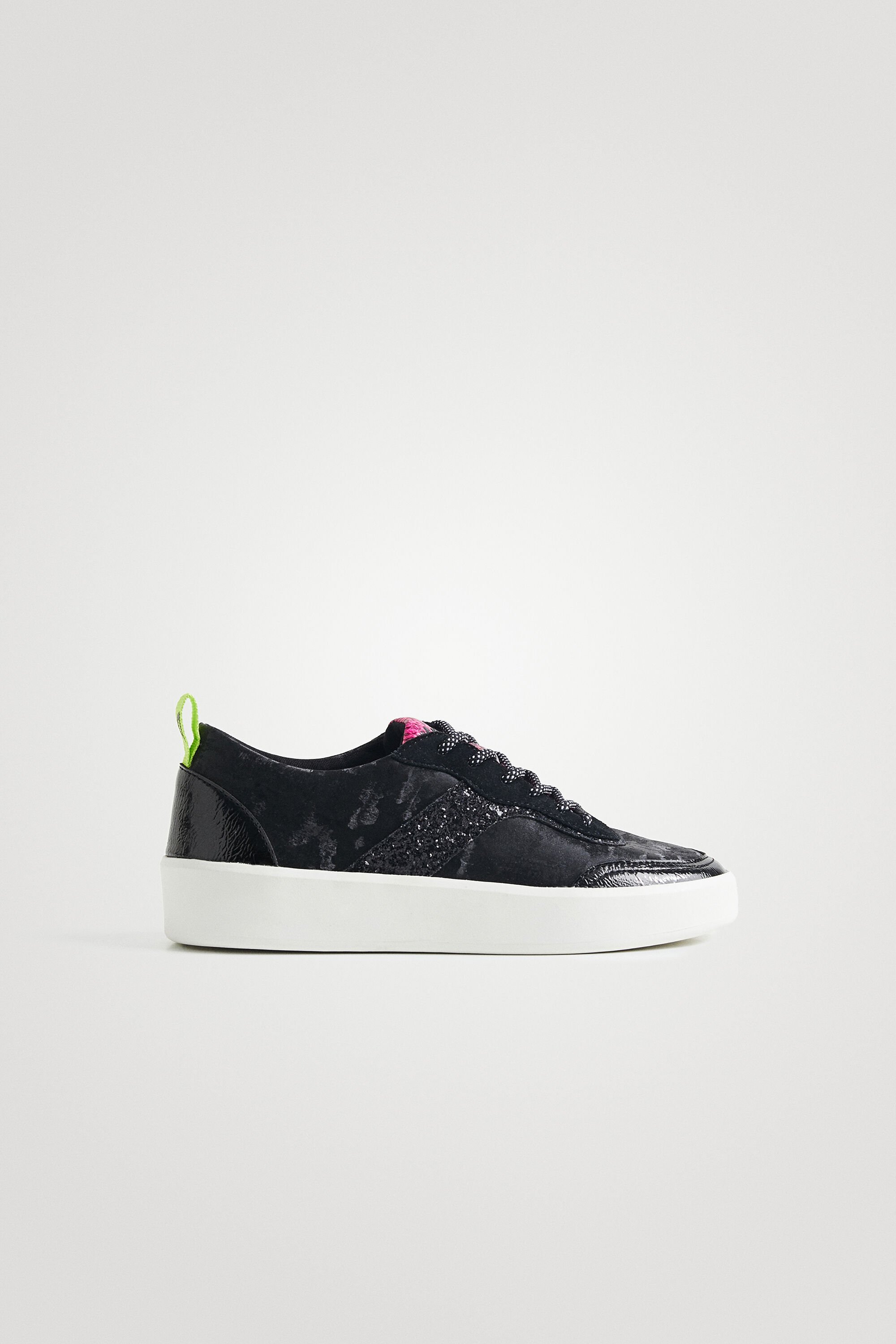 Sneakers Cuir Synthétique Camouflage Glitter, DESIGUAL