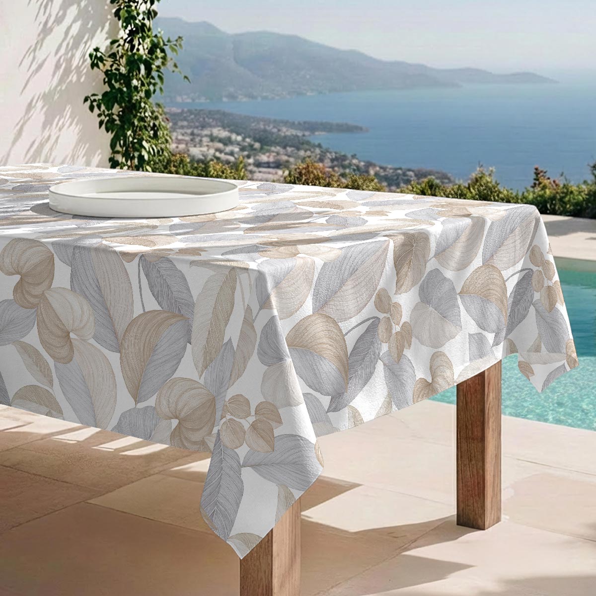 Nappe en coton 100% Leaves - natural, NAF NAF HOME