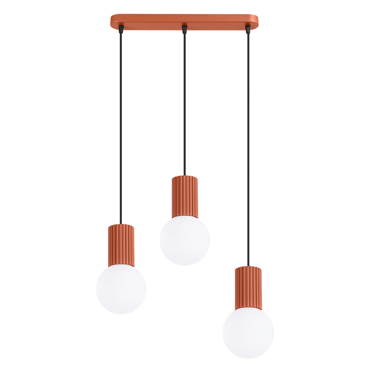 Suspension Aluminium Ocre Rouge G9 3 Halo, EDEN