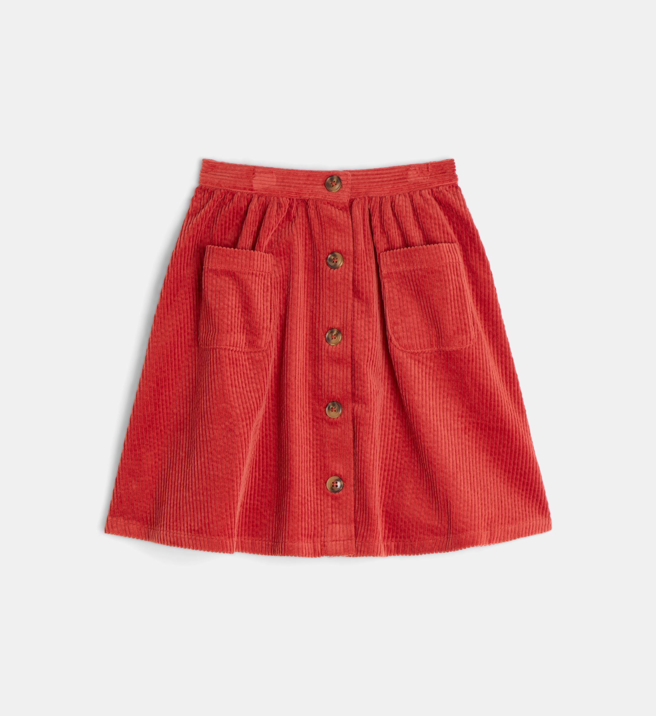 Jupe patineuse tarouen velours milleraies coton bio, CADET ROUSSELLE