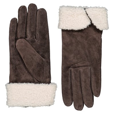 Leather Faux Fur Lined Gloves LA REDOUTE COLLECTIONS
