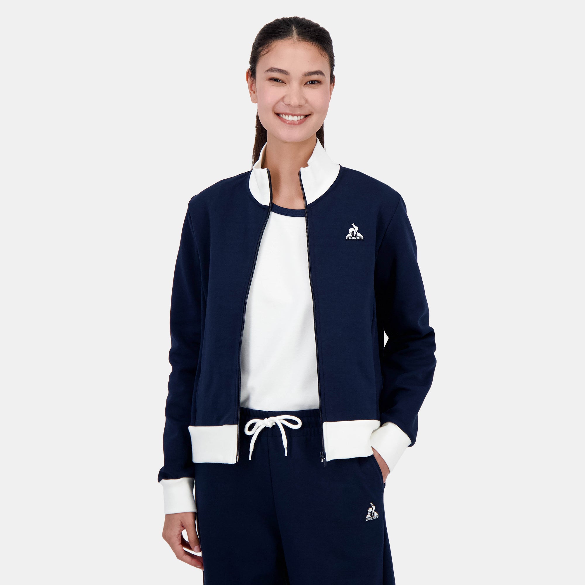 Sweat zippé Héritage, LE COQ SPORTIF