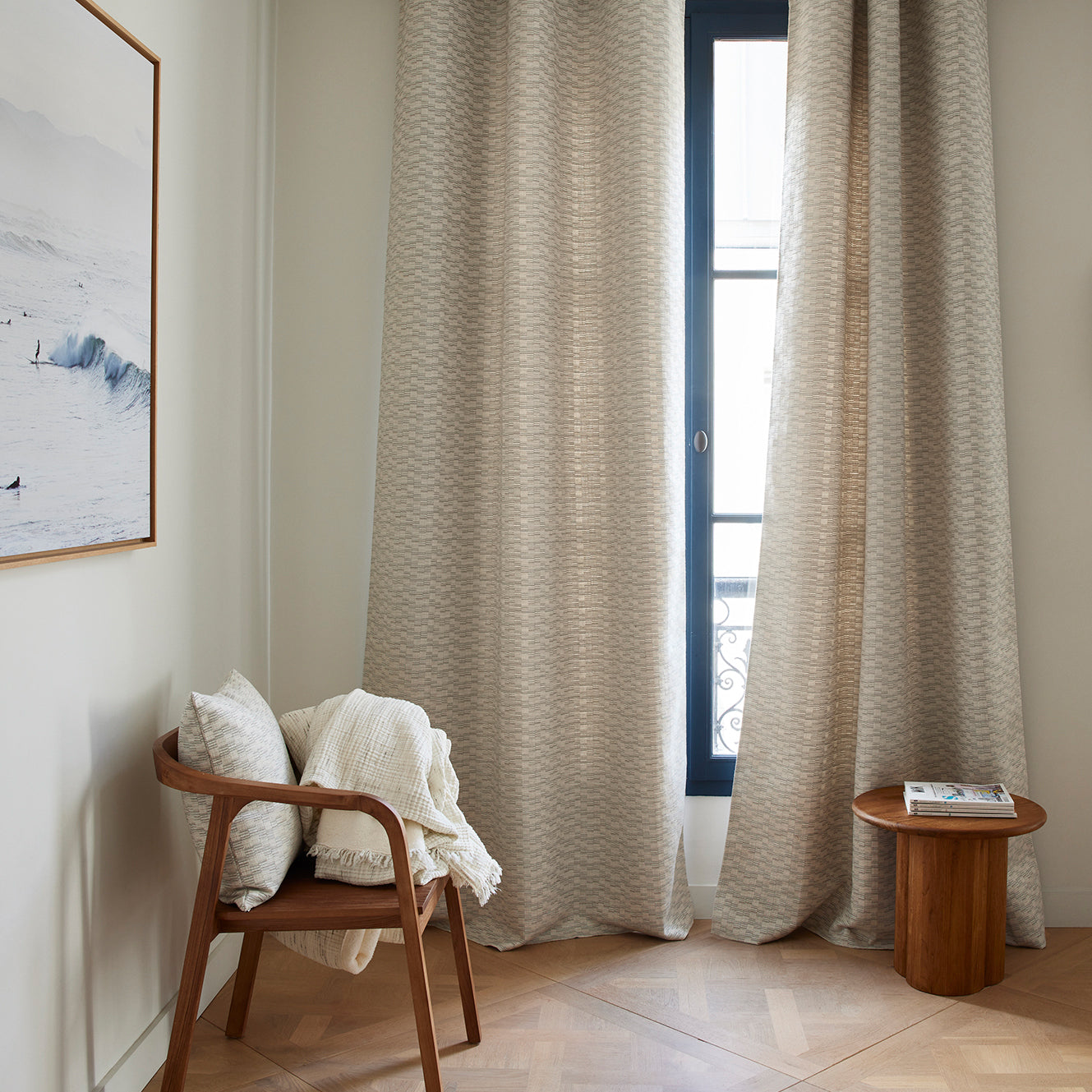 Rideau À Oeillets en Jacquard texturé et graphique KAPLAN, MADURA