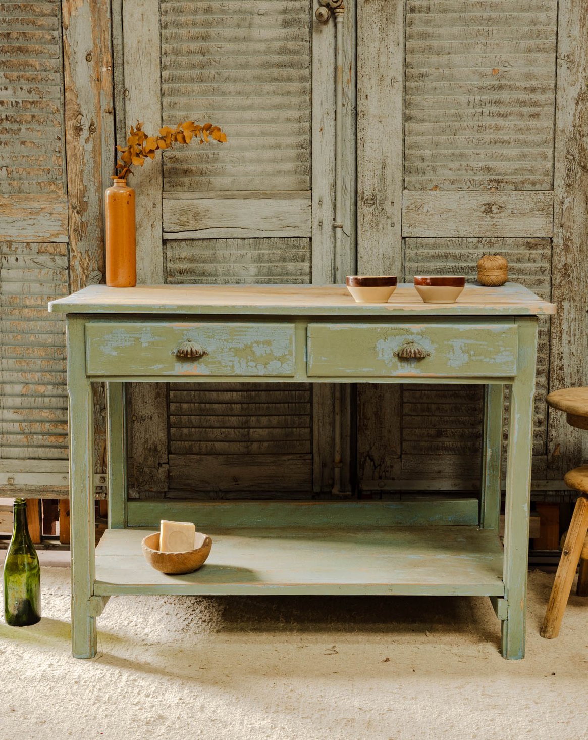 Buffet ouvert en bois Gilbert N°1790 - Bon état, DEBONGOUT