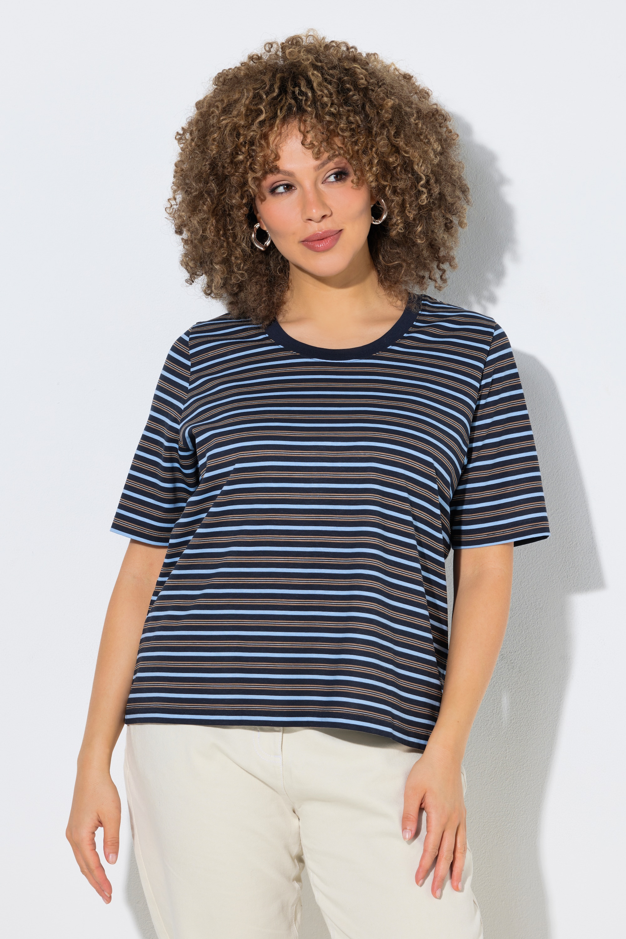T-shirt rayé, coupe Classic Fit, ULLA POPKEN