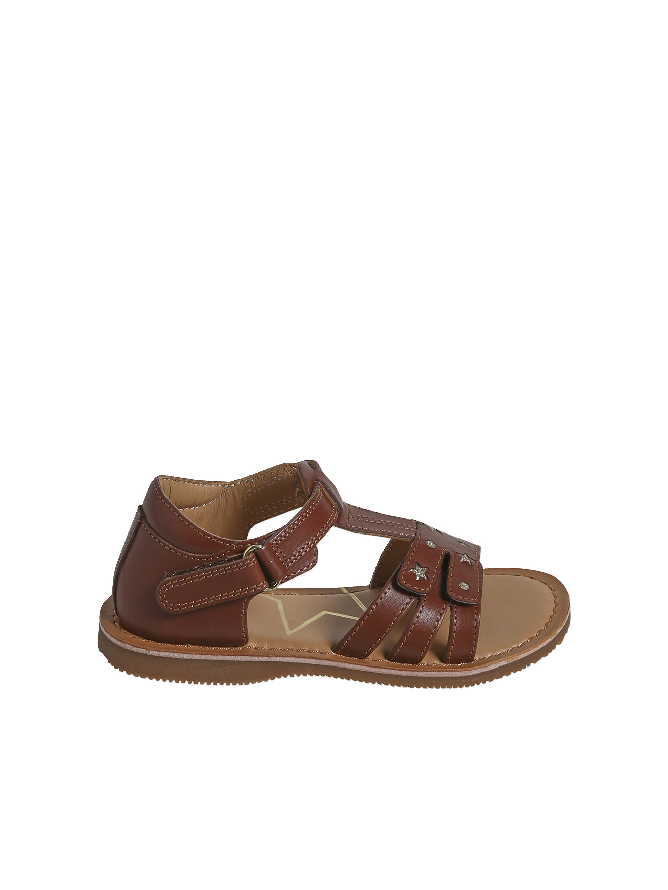 Sandales scratchées cuir collection maternelle, VERTBAUDET
