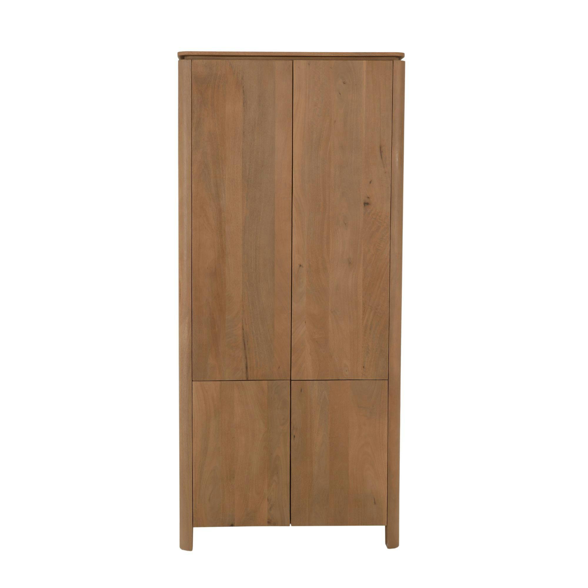 Buffet haut 4 portes en bois de manguier 90 cm KASO, PIER IMPORT