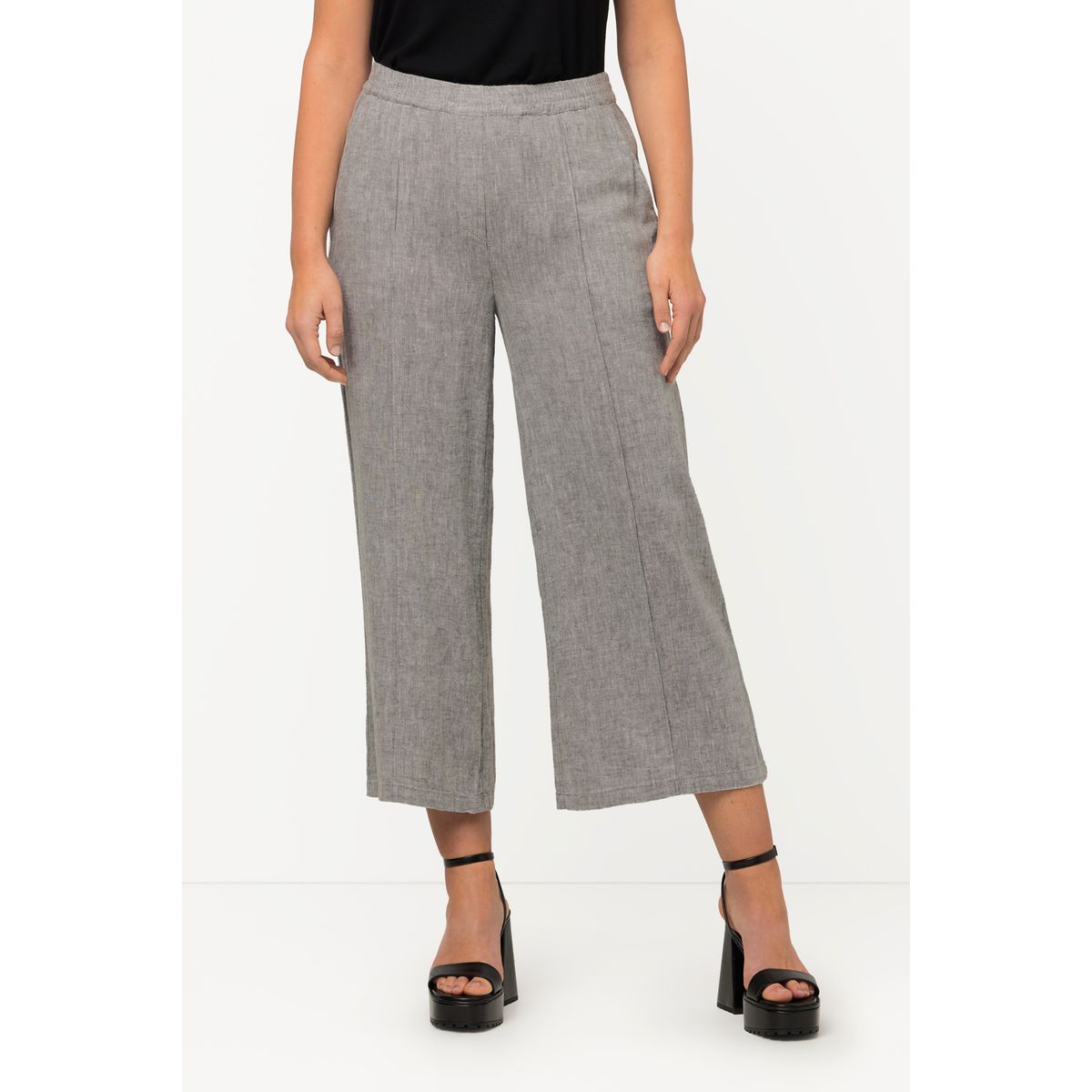 Pantalon lin hotsell gris femme