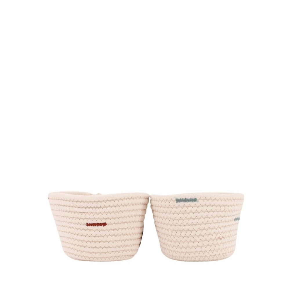 Lot de 2 paniers en corde 11x16cm, AZAO