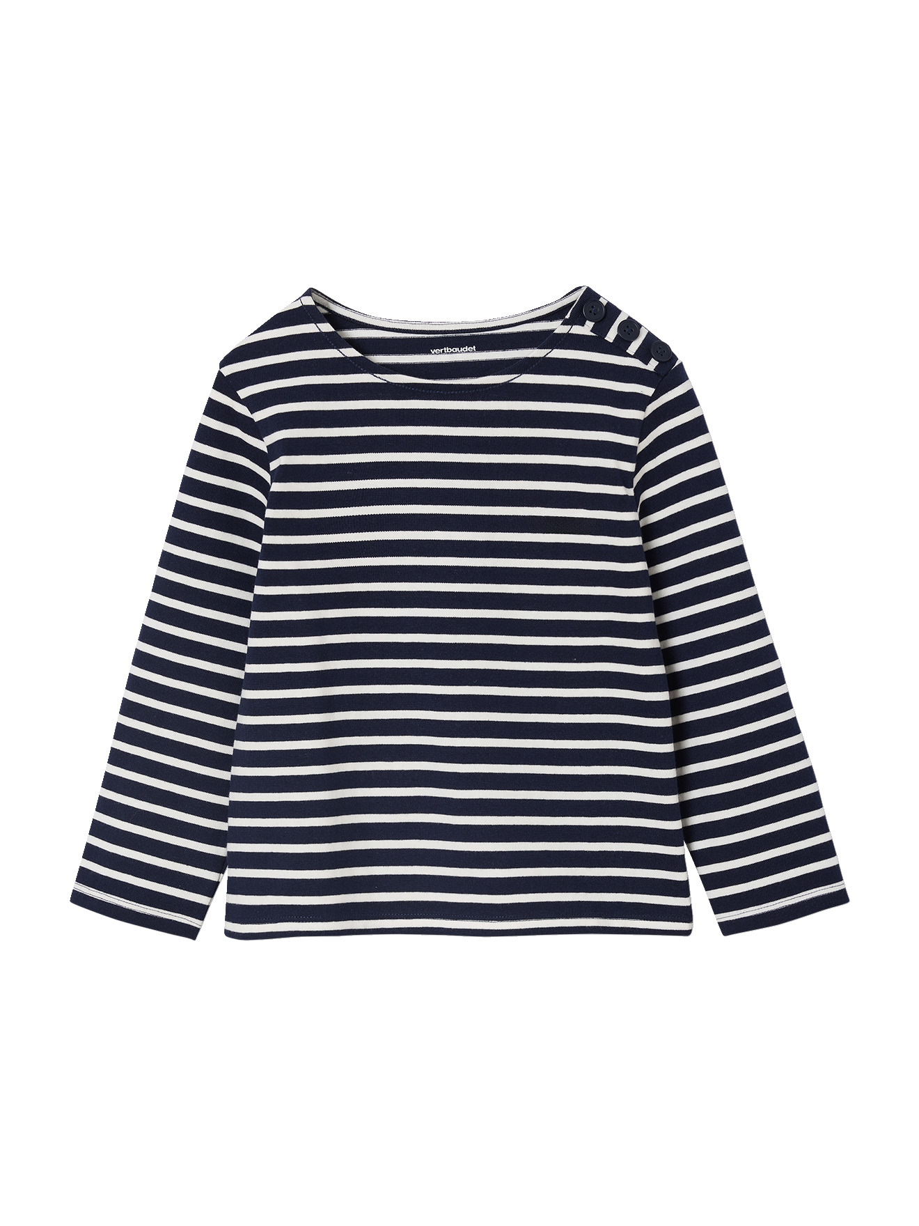 Tee-shirt marinière manches longues, VERTBAUDET