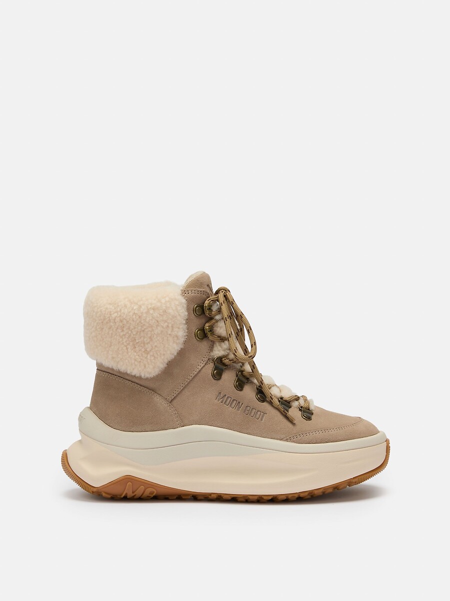 MB Moon247 City Shearling Mid Ankle Boots, MOON BOOT