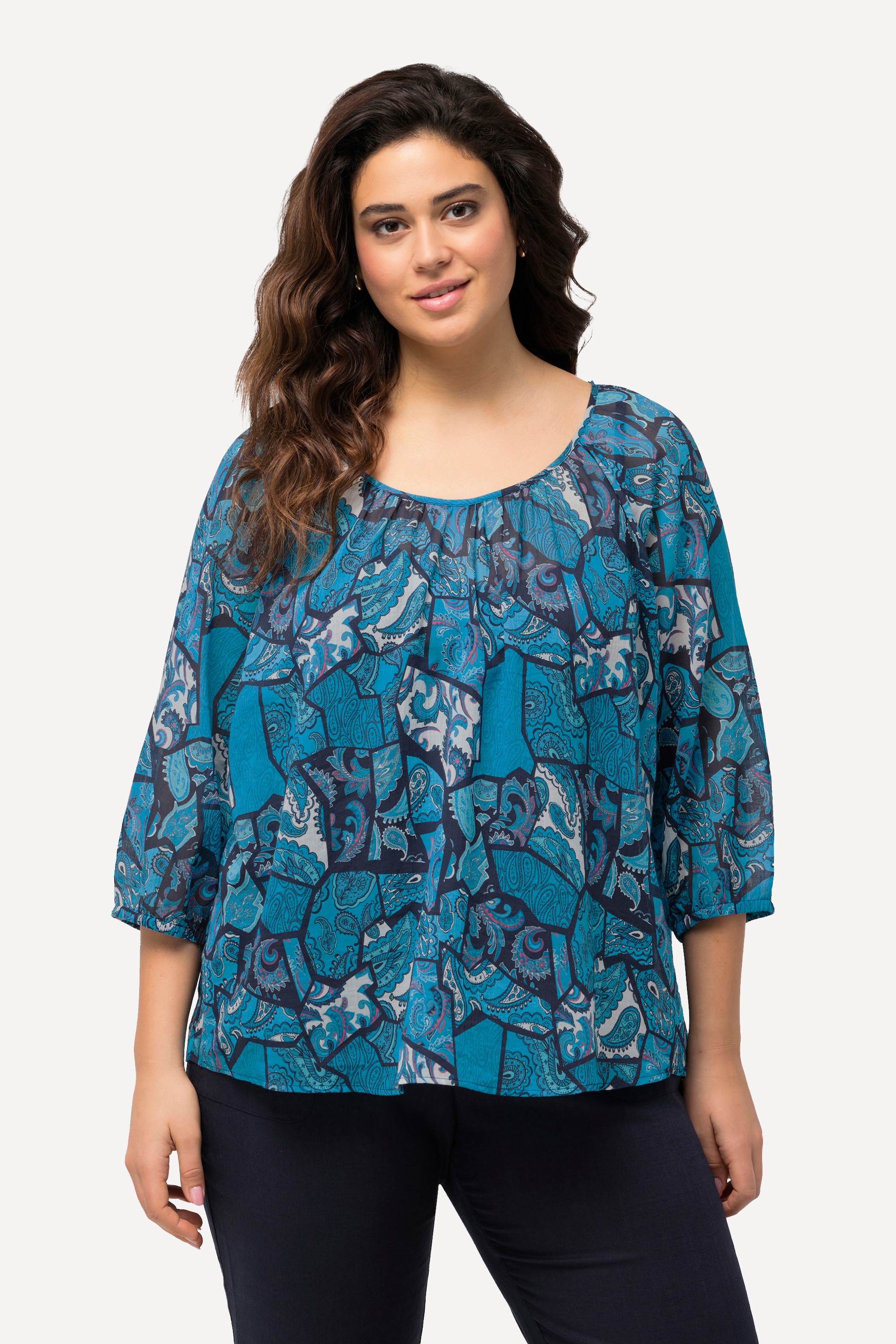 Blouse à imprimé floral, ULLA POPKEN
