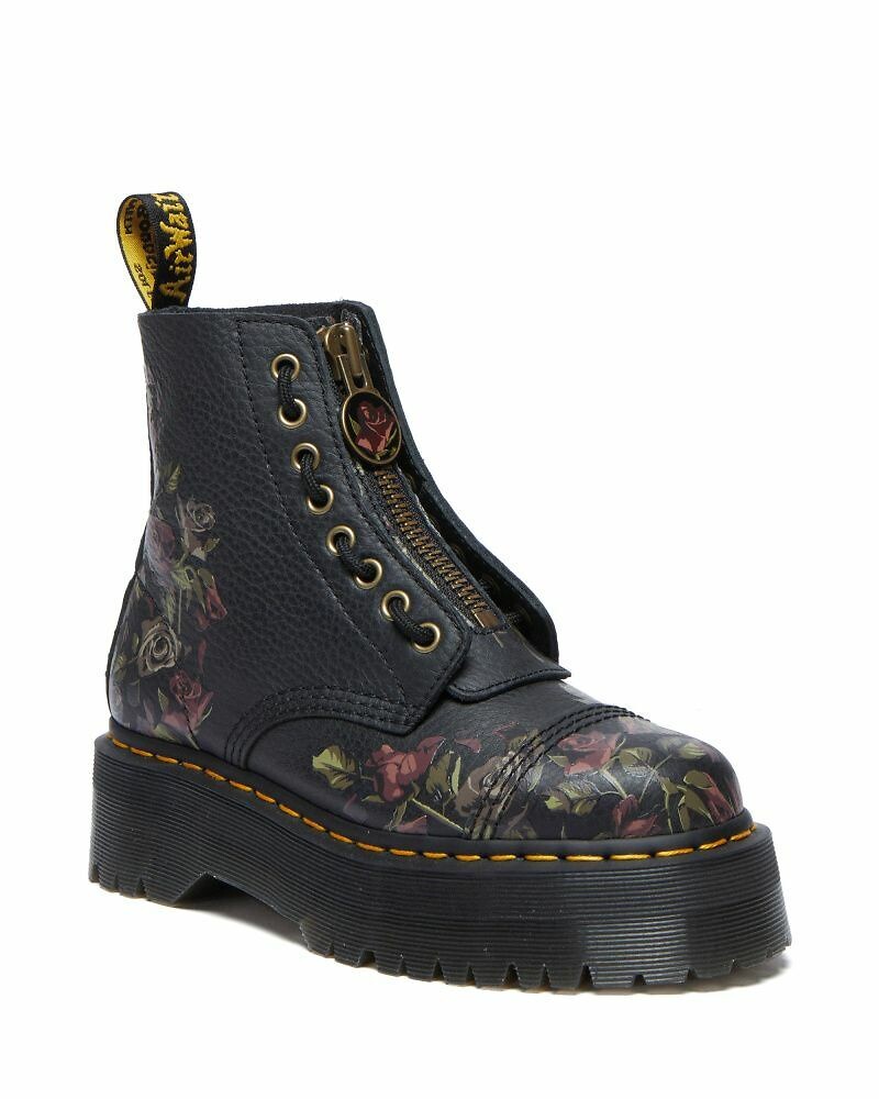 Dr. Martens Botas con plataforma Sinclair de piel napa desmenuzada — photo 3
