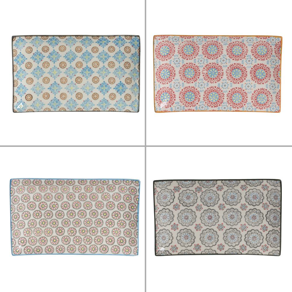 Plat rectangle Bohème 29x17 cm, TABLE PASSION