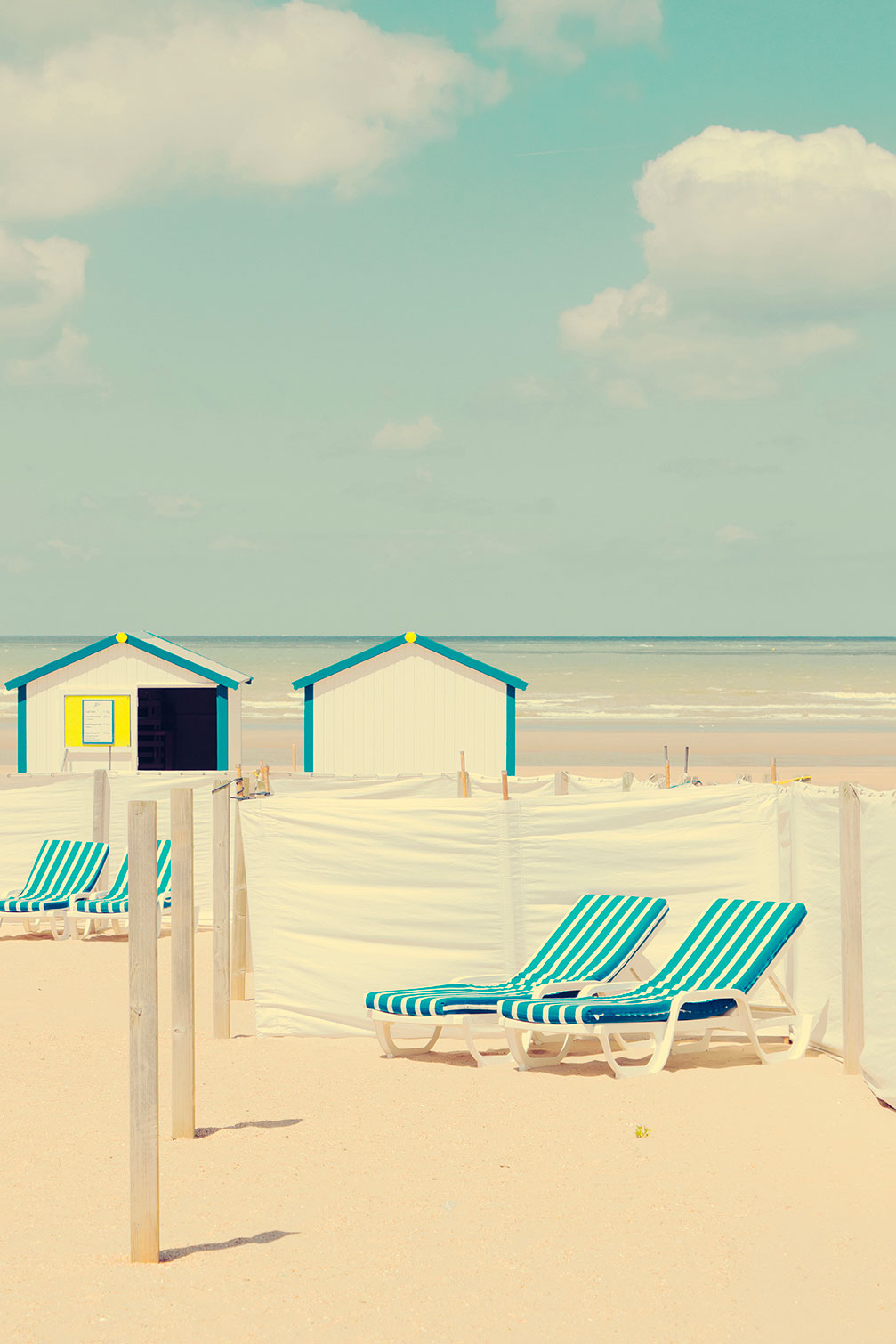 Tableau cabanes turquoise, HEXOA