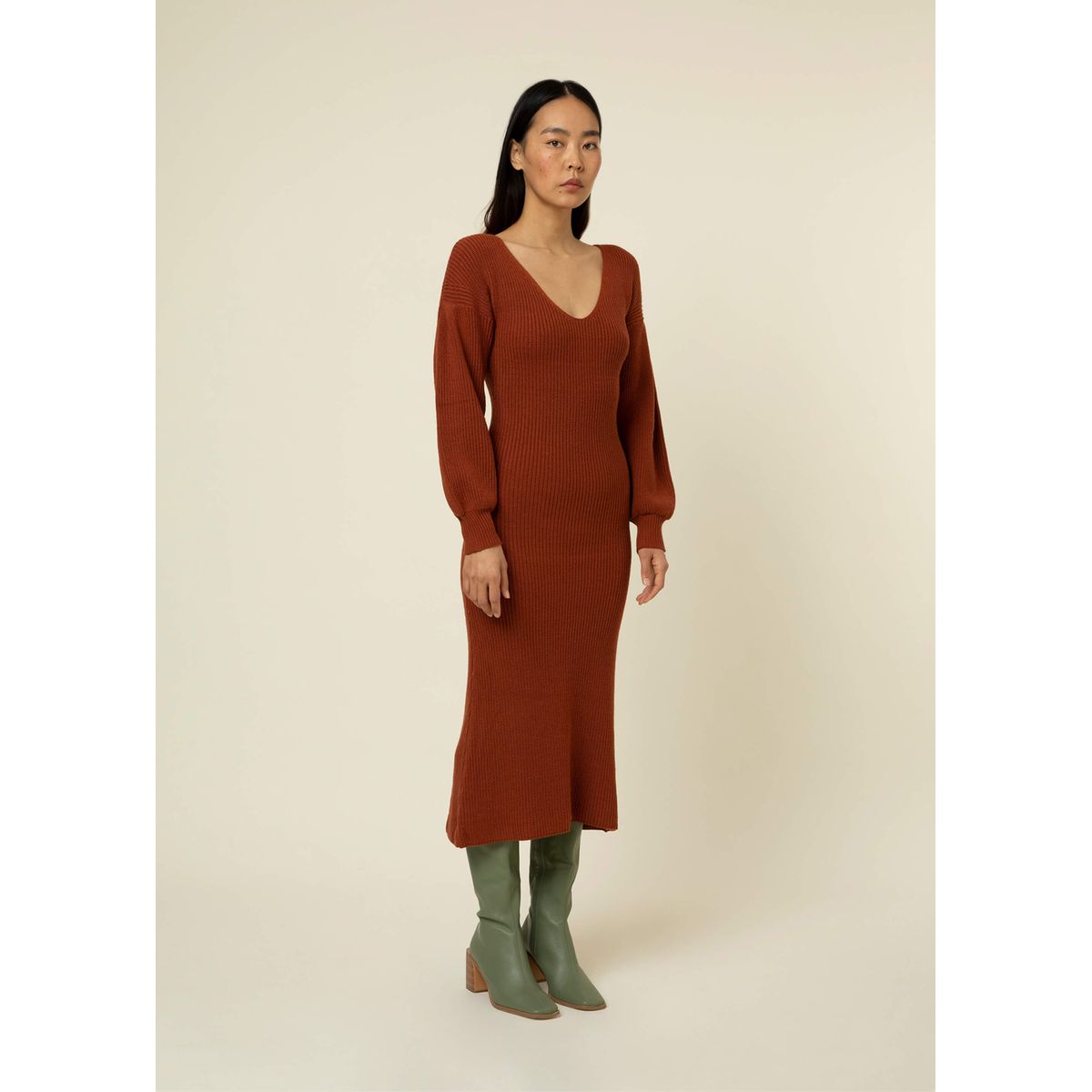 Robe marron glacé outlet