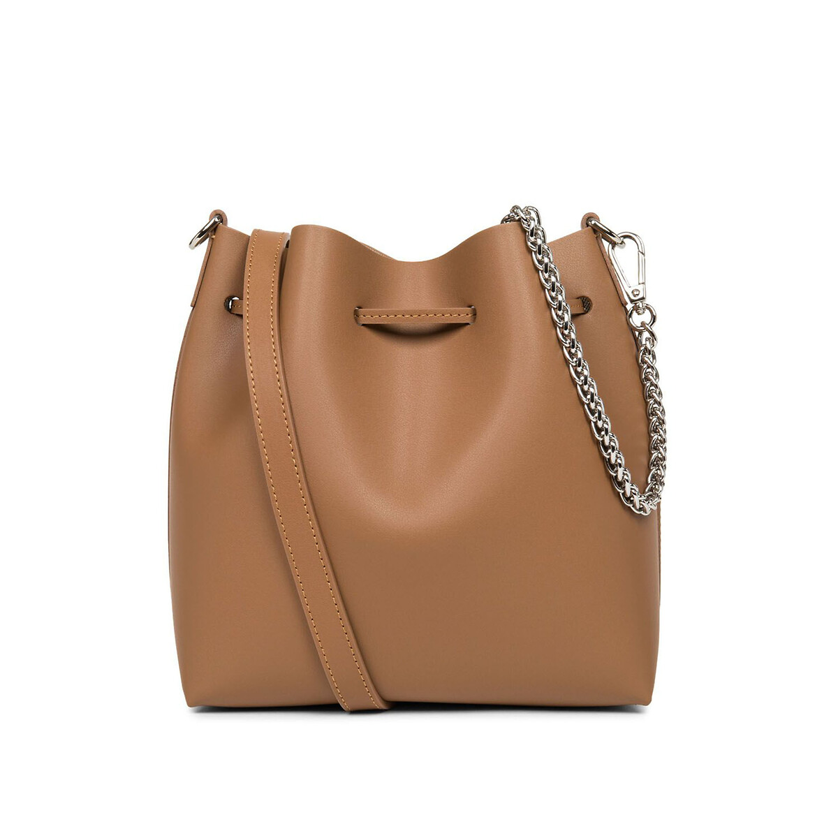 Pur element small bucket bag in leather Lancaster La Redoute