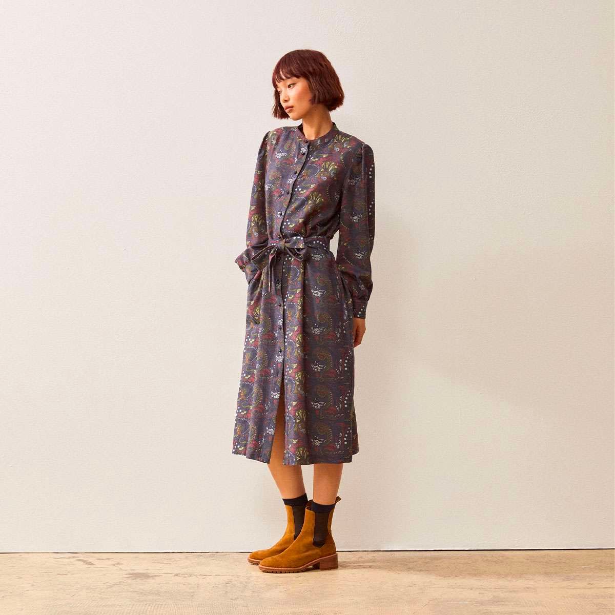 Robe hiver clearance mi longue
