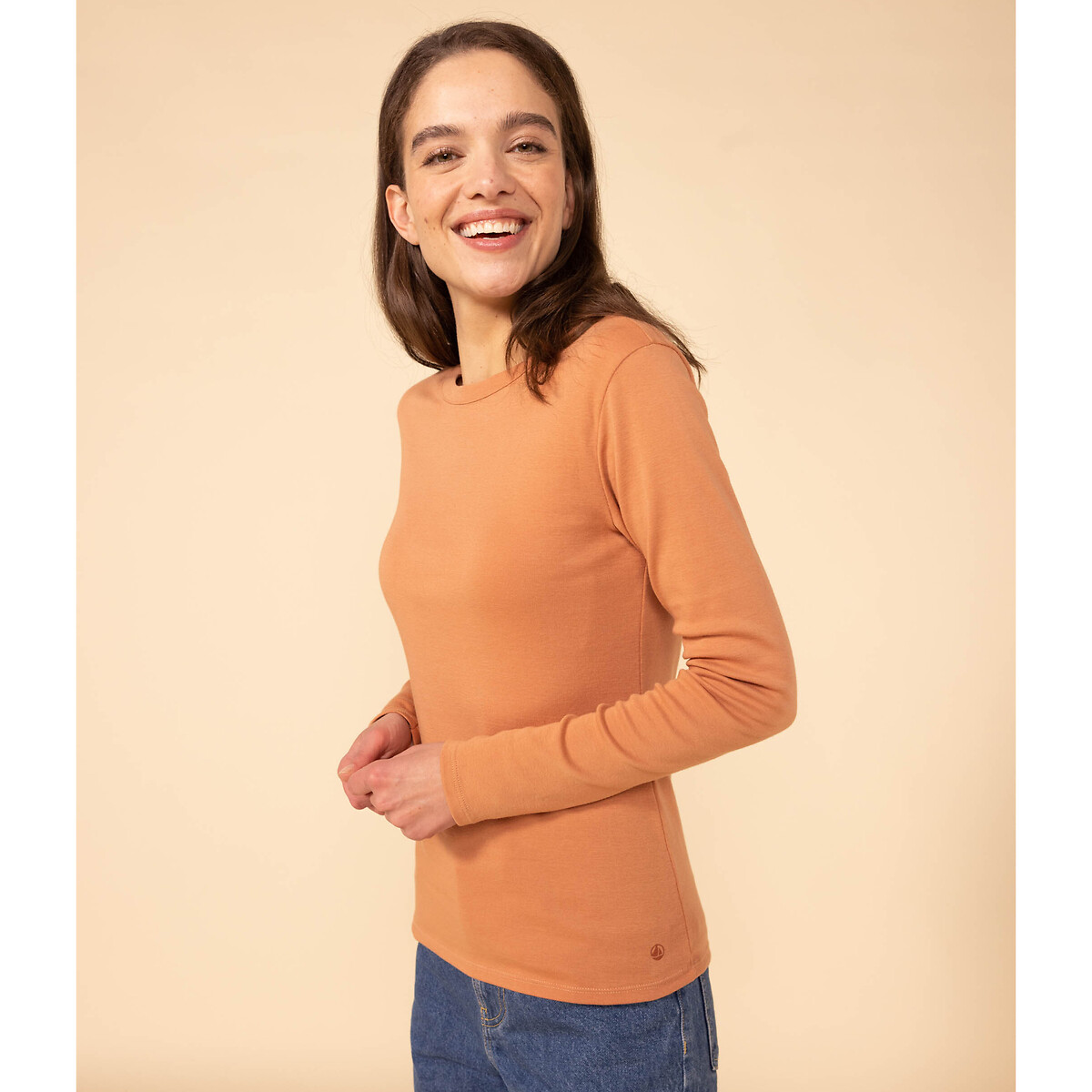 Tee shirt manches 2025 longues petit bateau