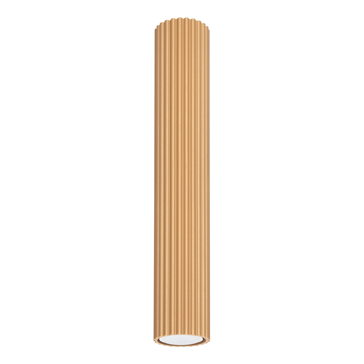 Plafonnier Aluminium Doré GU10 1 Karbon 40, EDEN