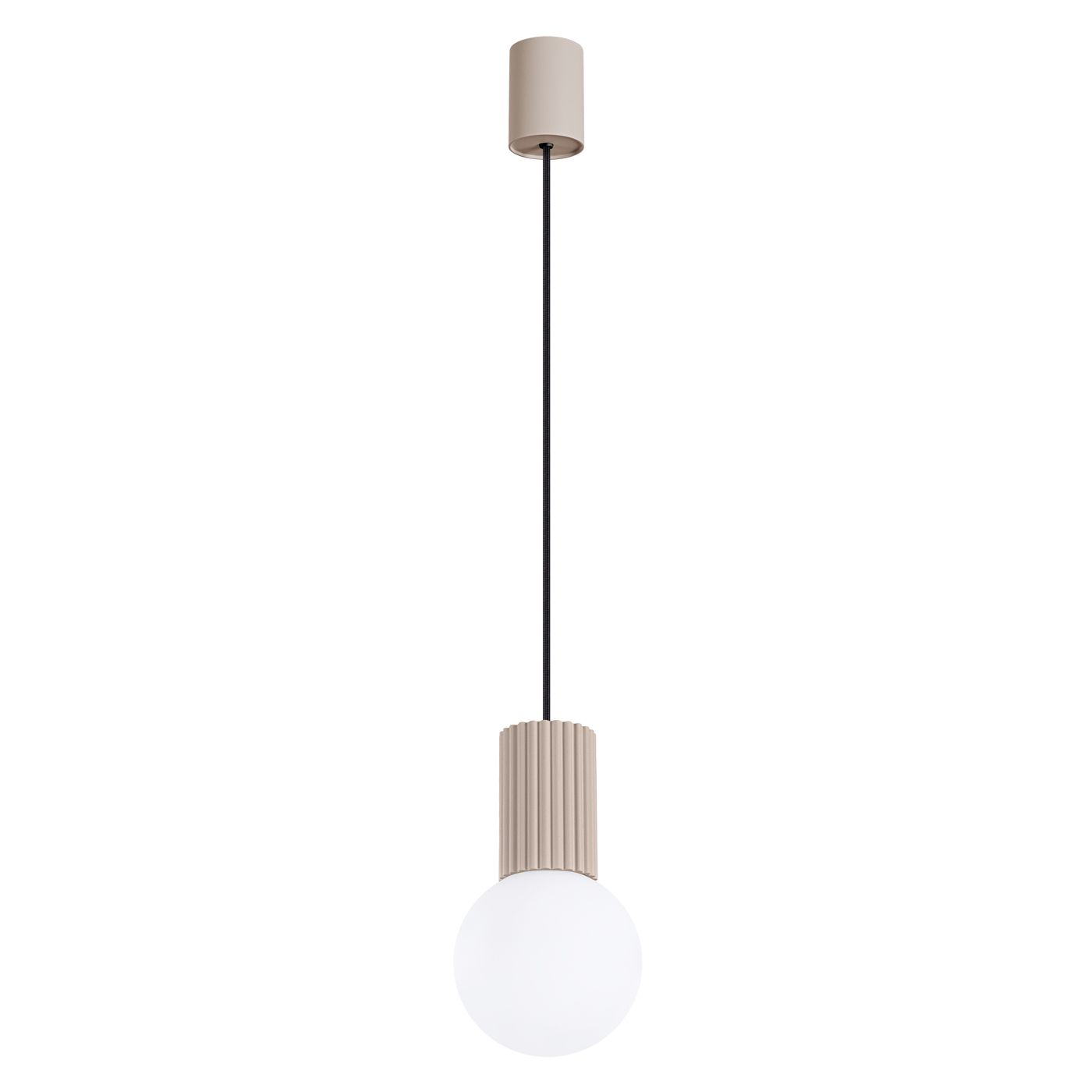 Suspension Aluminium Taupe G9 1 Halo, EDEN
