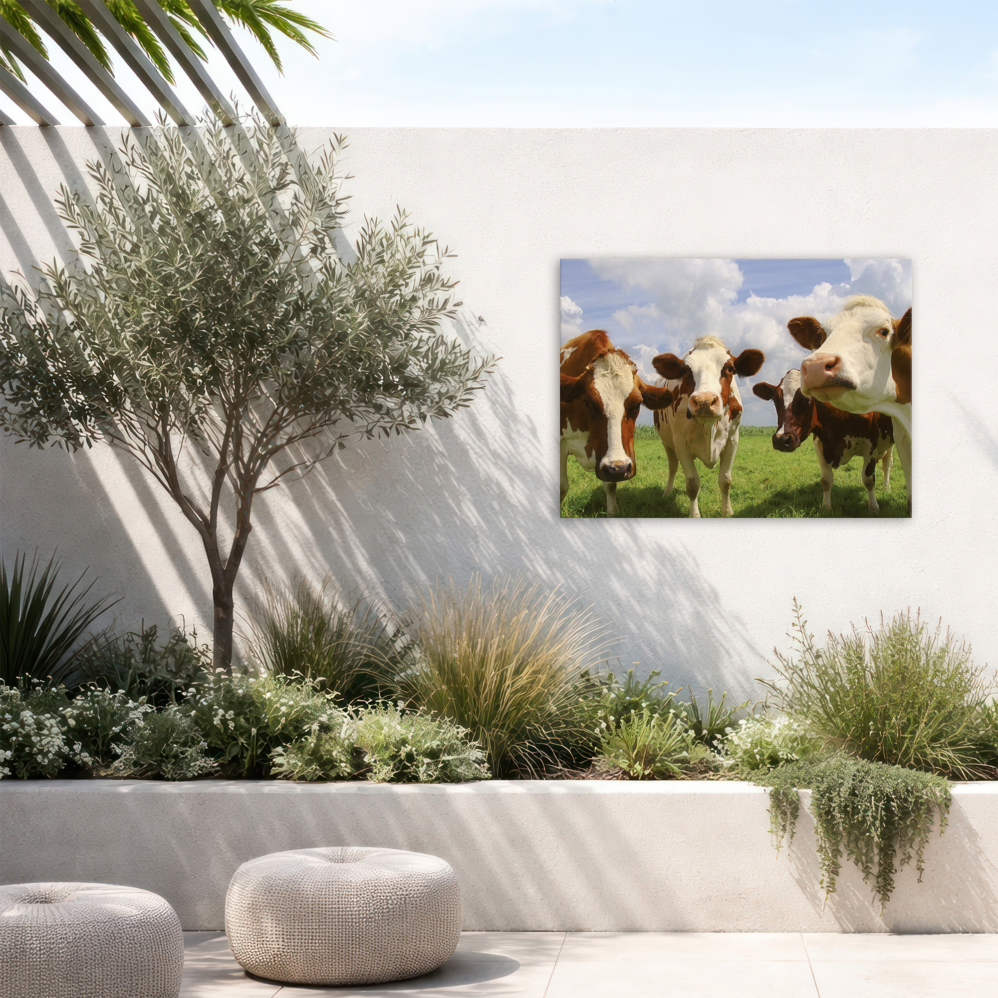 Tableau de jardin Cercle de Vaches, ART FOR THE HOME