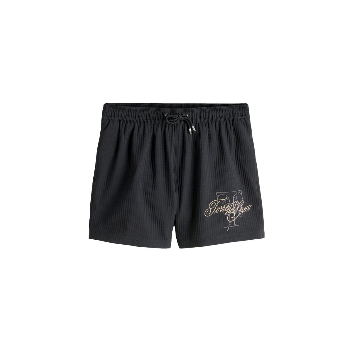 Short de bain brodé à texture gaufrée 5 po, NEXT