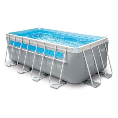 Piscine tubulaire rectangulaire  Prism Frame Clearview 4 x 2 x 1,22 m INTEX