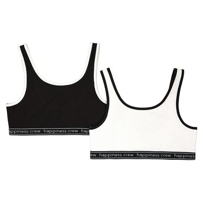 Pack of 2 Bralettes in Cotton LA REDOUTE COLLECTIONS