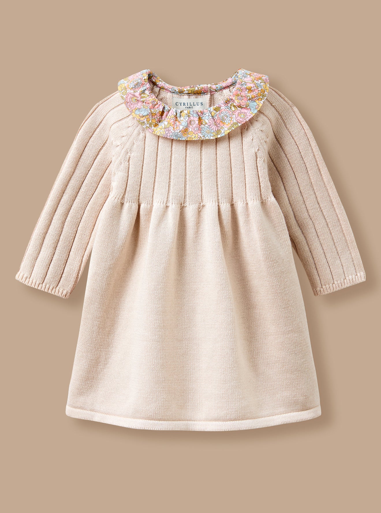 Robe Tricot col Liberty, CYRILLUS
