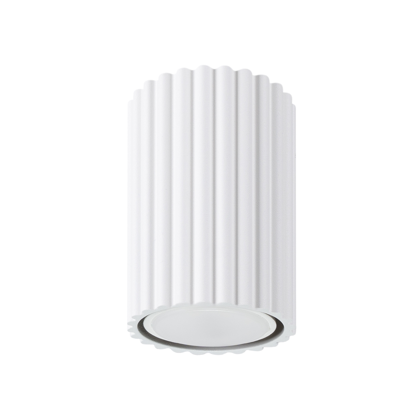 Plafonnier Aluminium Blanc GU10 1 Karbon 10, EDEN