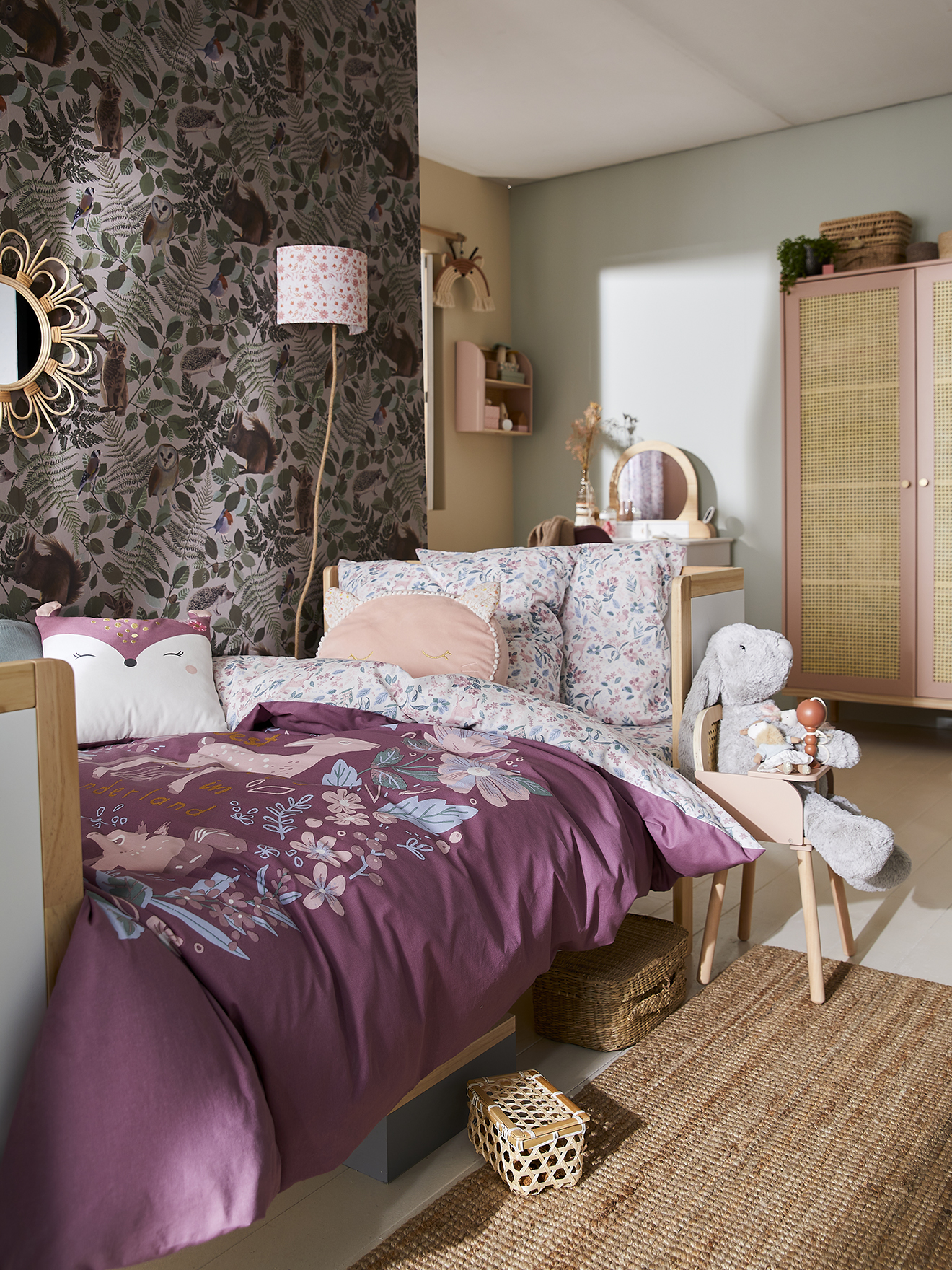 Parure housse de couette + taie d'oreiller VICTORIA, VERTBAUDET