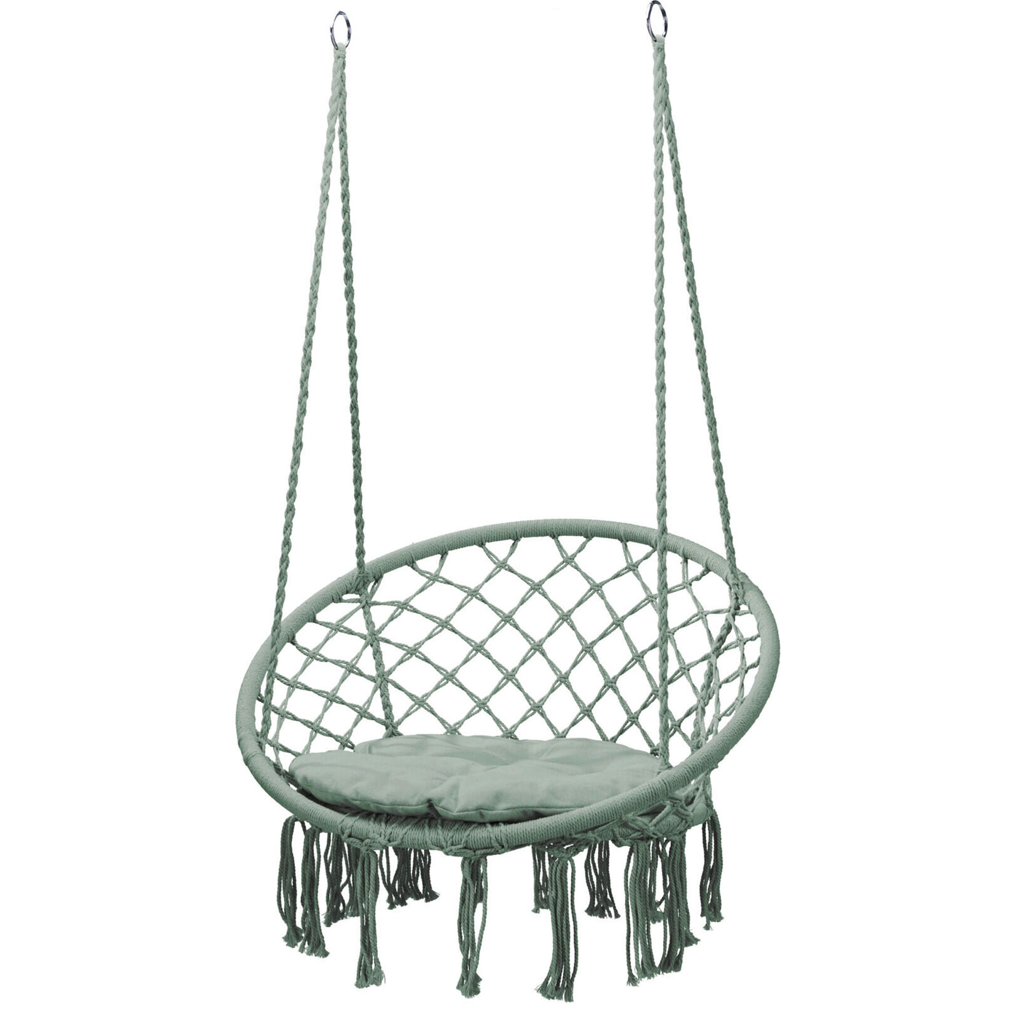 Chaise-hamac suspendue balancelle vert 80x40cm, WADIGA