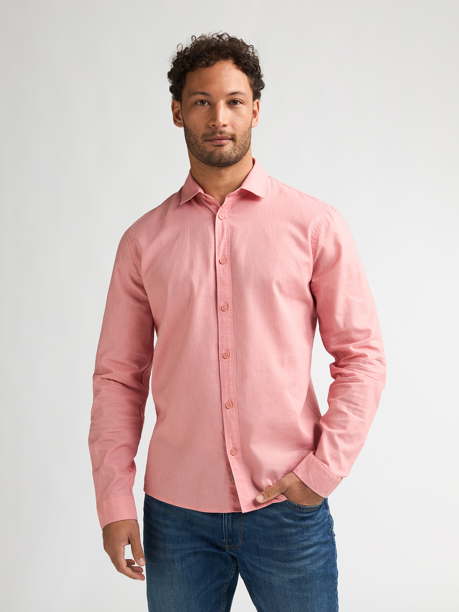 Chemise en mélange de lin uni canyonero, PETROL INDUSTRIES