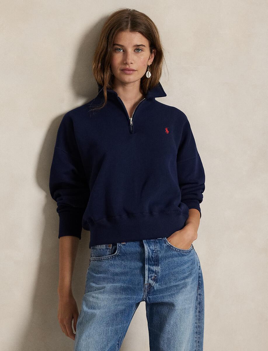 Sweat col polo zippé , POLO RALPH LAUREN