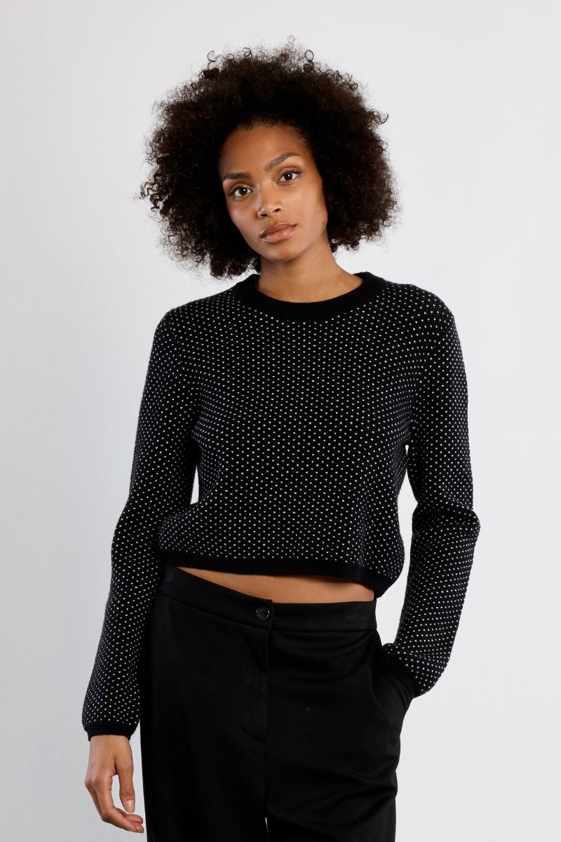 Pull mini, à pois, LILI SIDONIO