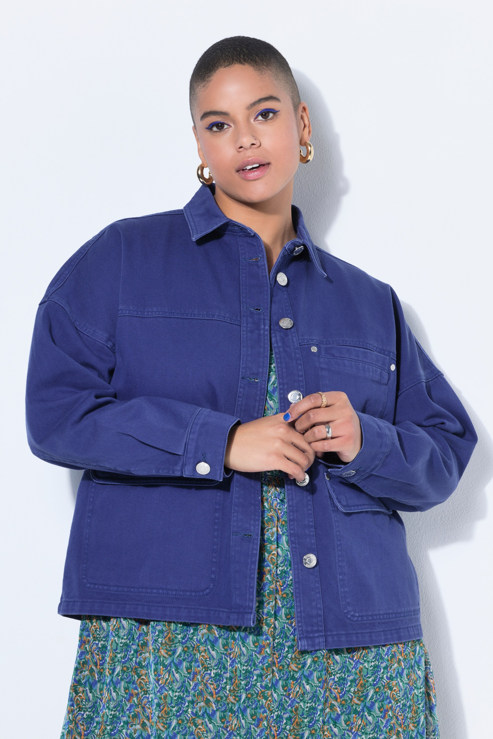 Chemisier en jean oversize, 3 poches, STUDIO UNTOLD