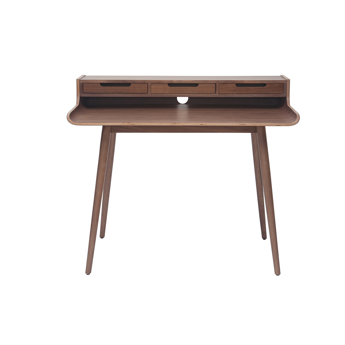 Bureau scandinave avec rangements L110 cm OPUS, MILIBOO